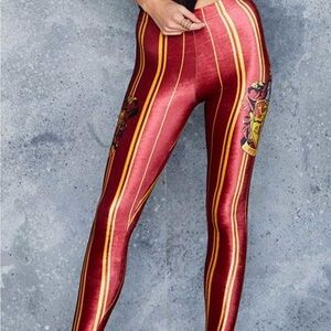 BlackMilk Gryffindor High Waisted Velvet Leggings